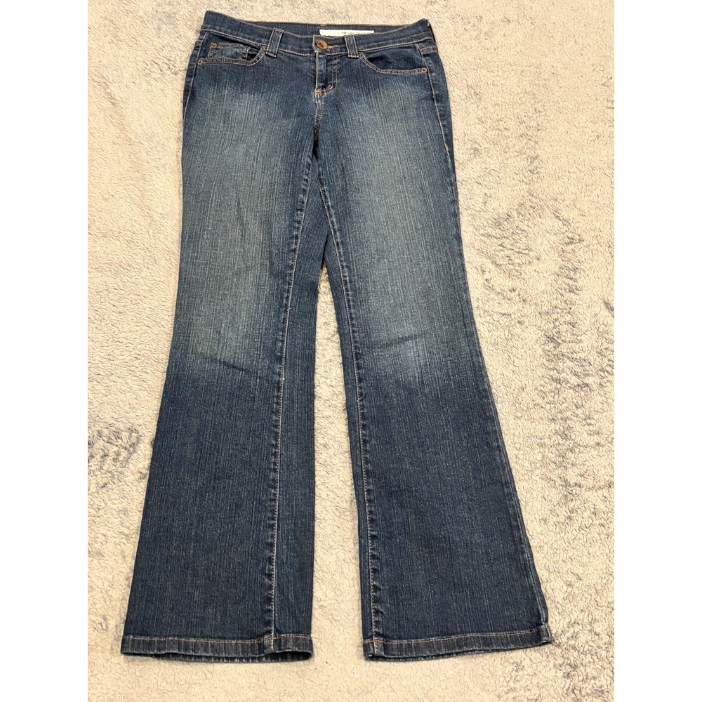 DKNY Jeans Womens 2S Short Soho Boot Cut Stretch Medium Wash Blue Denim